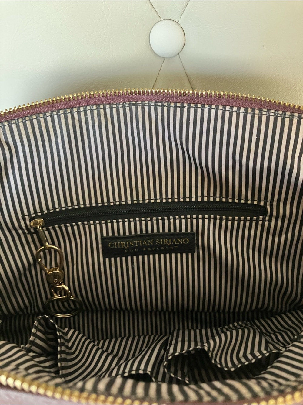 Christian Siriano Burgundy Dome Satchel with Removable Crossbody Strap - Picture 2 of 2
